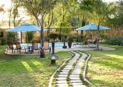 Oakdene Guest House pathway to swimming pool