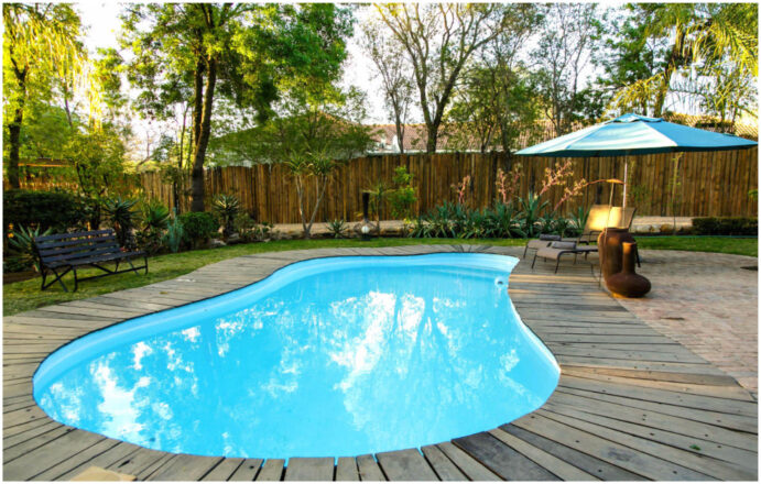 Swimming pool at Oakdene Guest House